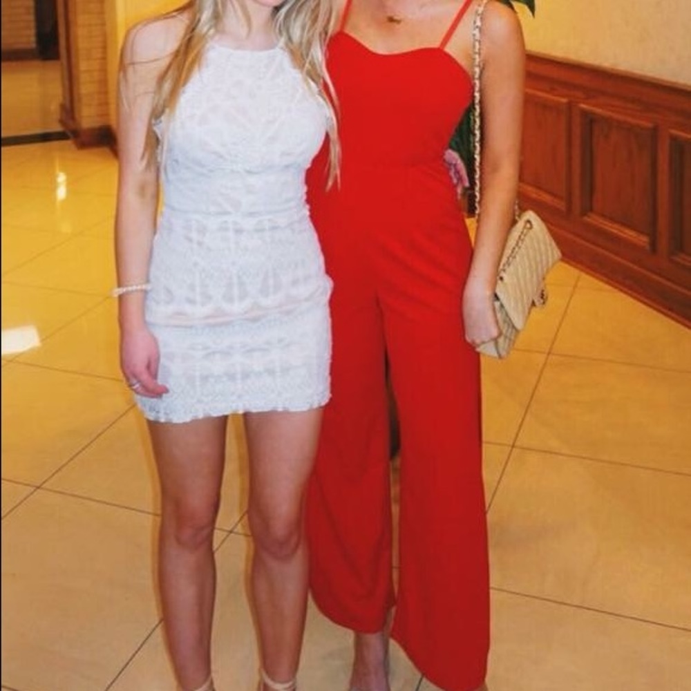 Nastygal Red jumpsuit